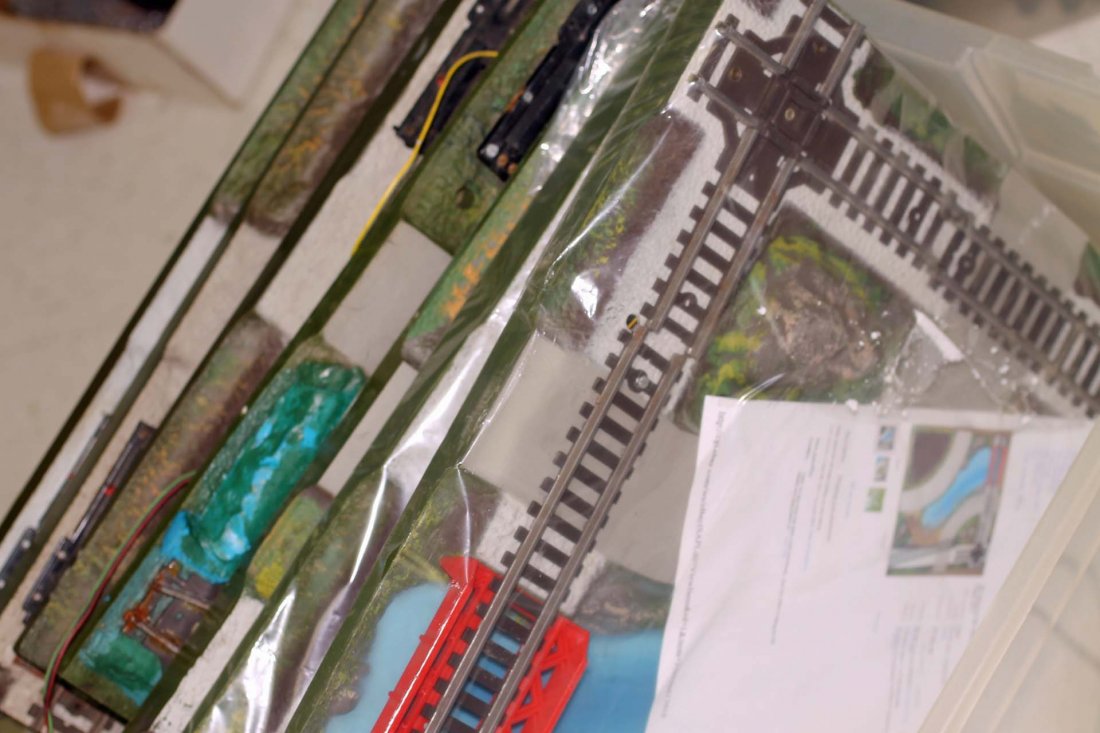 Lot of 7 American Flyer All Aboard Switch Track Panels (1 of 2)