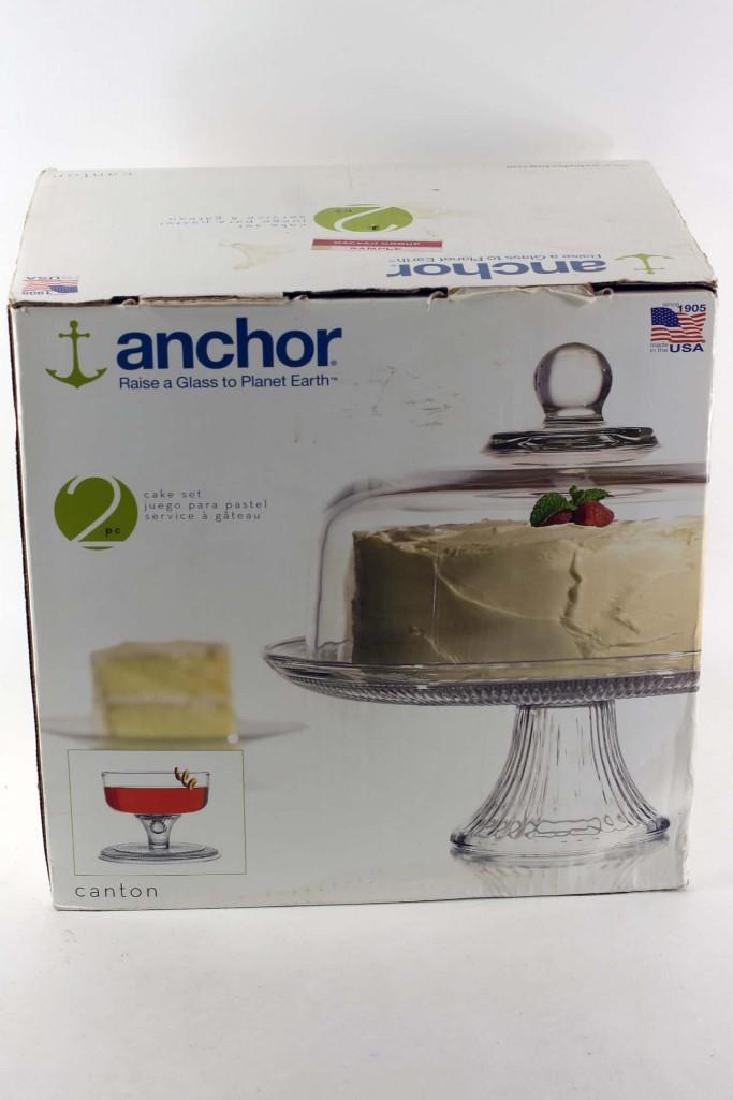 Anchor Glass Covered Cake Plate (1 of 2)