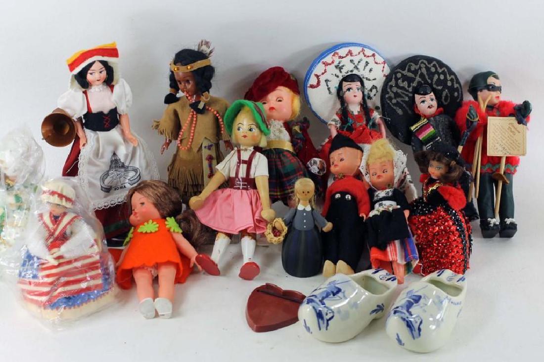 Lot of World or Ethnic Dolls and a Pair of Small Delft (1 of 6)
