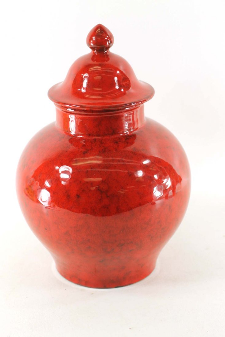 Large Peasant Village PV Ginger Jar Vase Made in Italy (1 of 3)