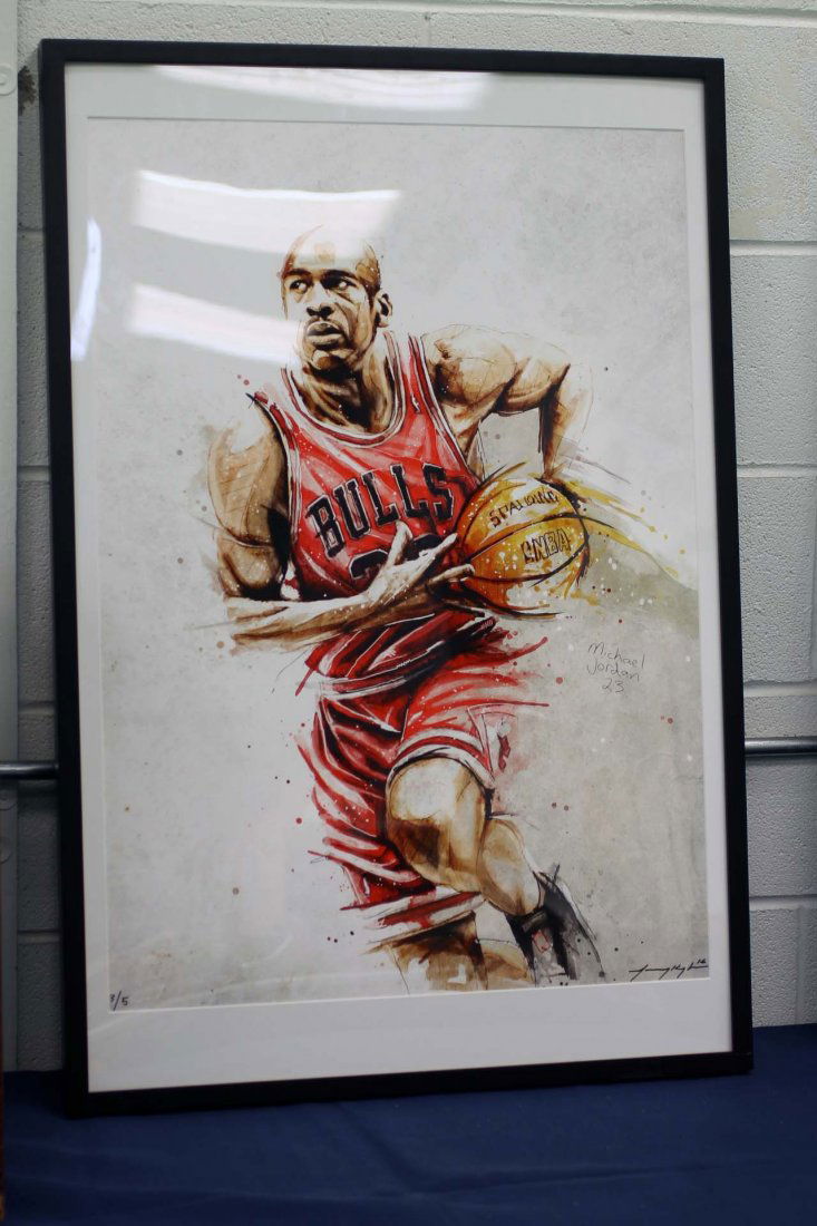 Framed Print of Michael Jordan by Jeremy Kyle (1 of 4)