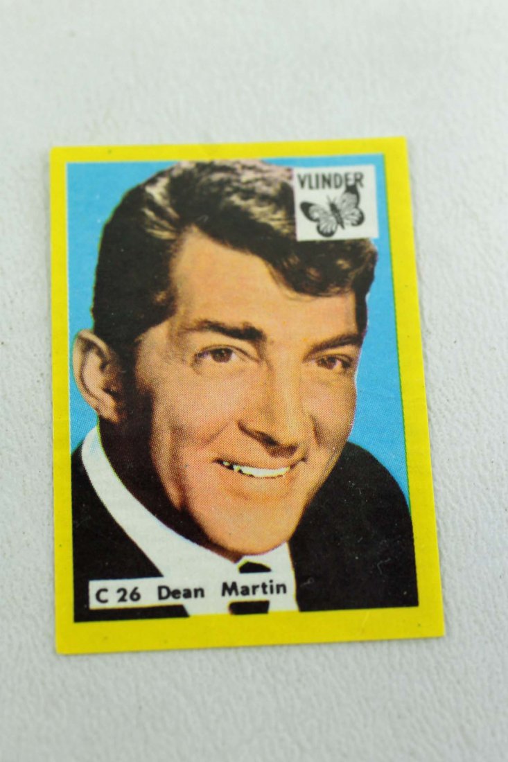Vlinder Matches Film TV and Music Stars Dean Martin: Vlinder Matchbook cover card C26 Dean Martin