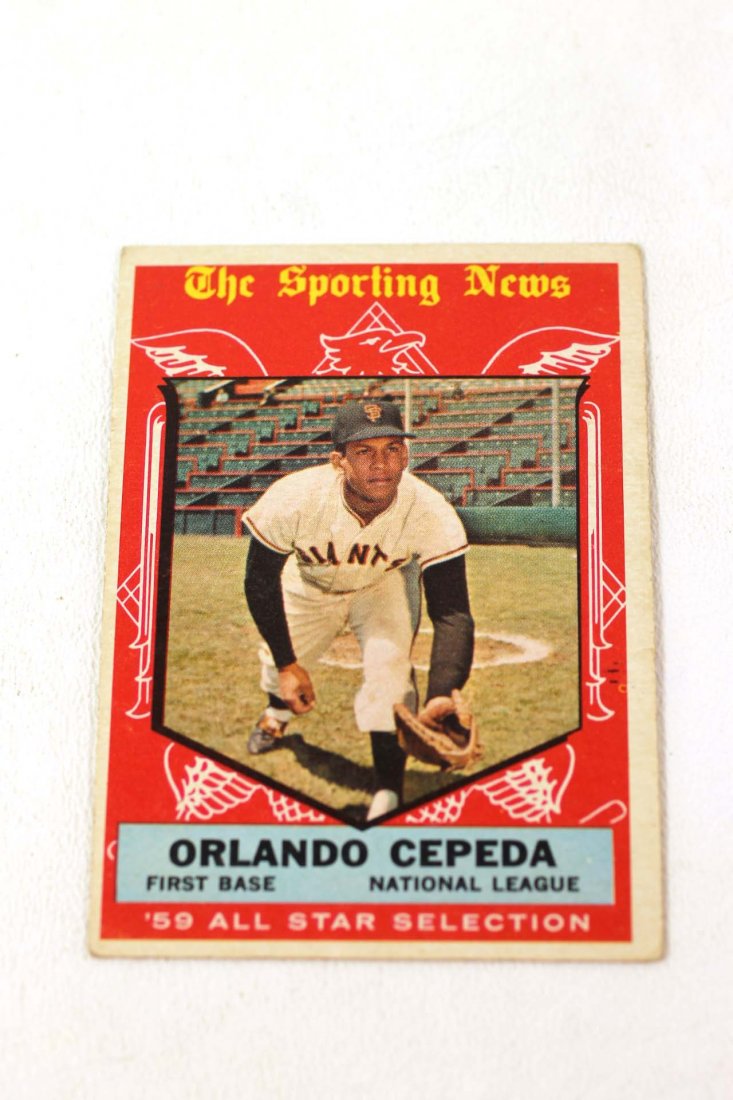 1959 Topps #553 Orlando Cepeda Baseball Card (1 of 2)