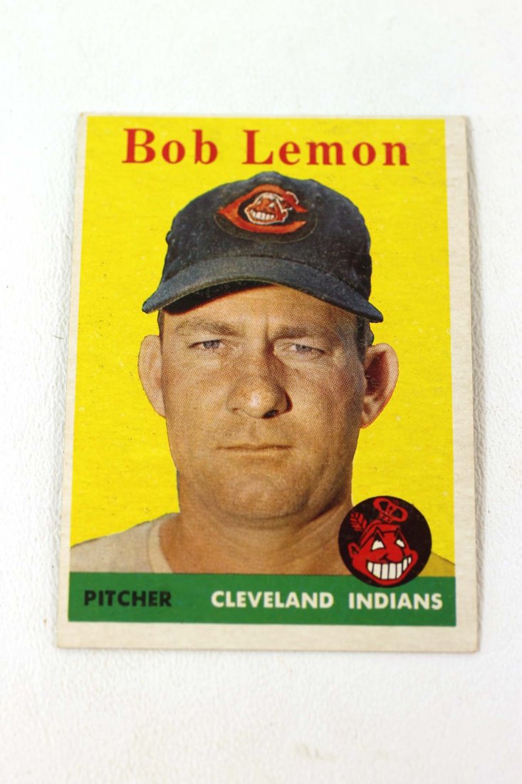 1958 Topps Baseball Card #2 Bob Lemon (1 of 2)