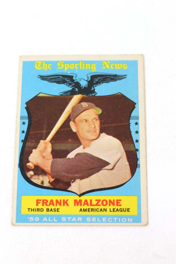 1959 Topps #558 Frank Malzone Baseball Card (1 of 2)