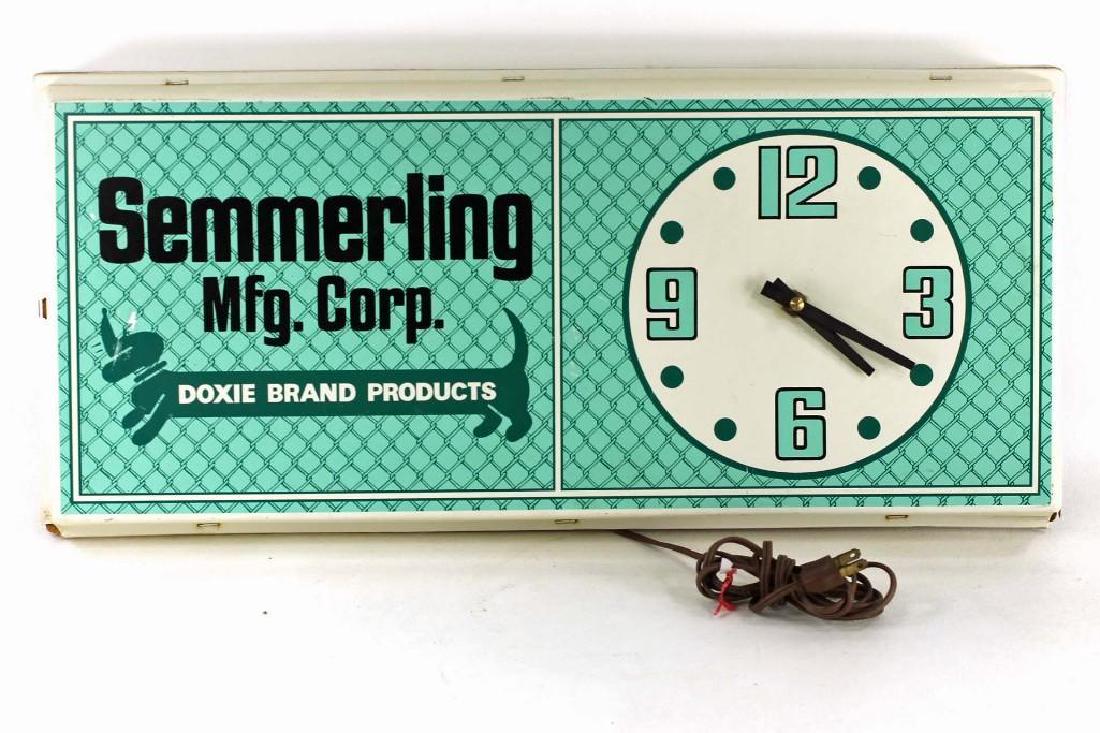 Semmerling Mfg Corp Advertising Clock (1 of 4)