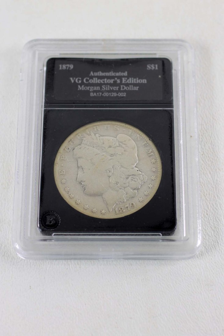 1879 Authenticated VG Morgan Silver Dollar (1 of 4)