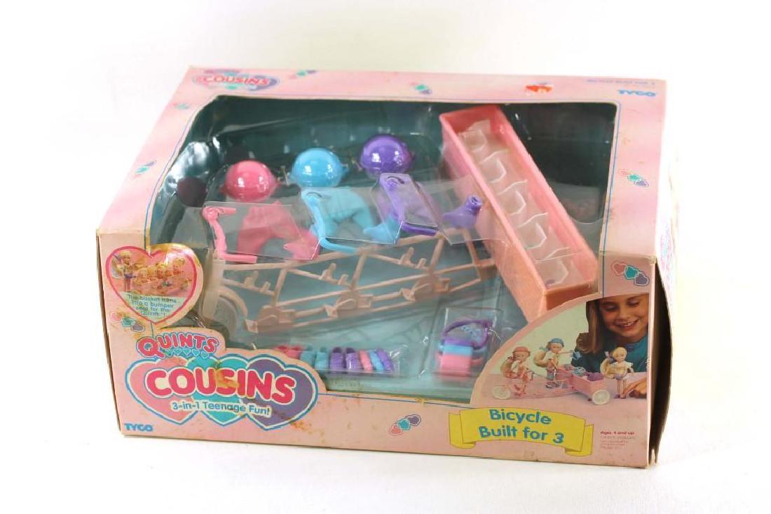Quints Cousins Bicycle Built for 3 Tyco Toy Accessory: Vintage Quints Cousins Bicycle Built for 3 Tyco Toy Accessory New in Box
