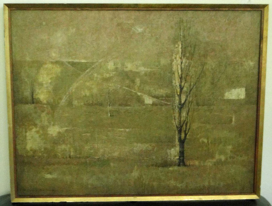 Ryonosuke Fukui Framed Oil on Canvas (1 of 2)