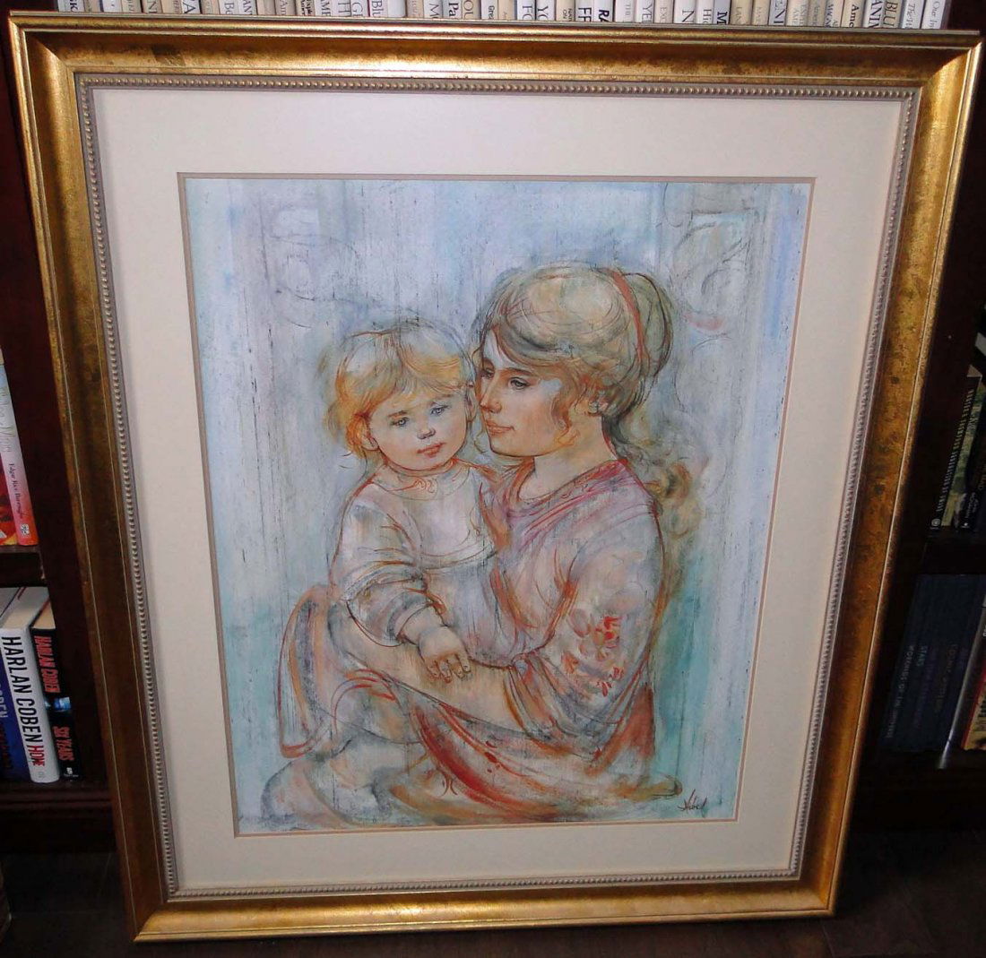 Edna Hibel Beatrice and Baby Signed Lithograph (1 of 1)