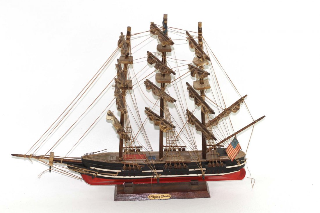 Vintage Nautical Decor Ship Flying Cloud Clipper (1 of 3)