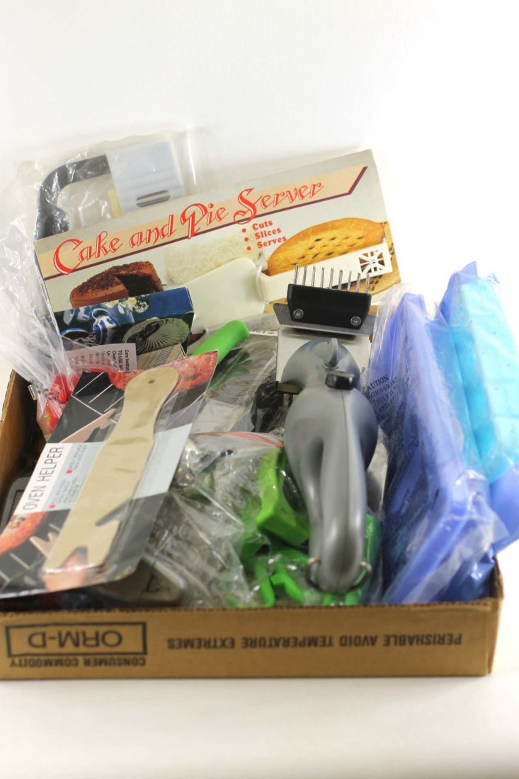 Box Lot of New in Package Items incl Knives (1 of 5)