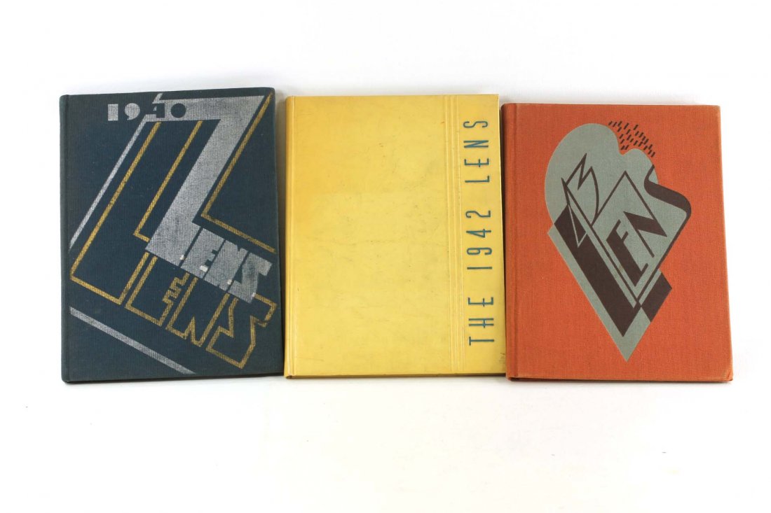 Lot of 3 Maine Township High School Yearbooks The Lens (1 of 2)
