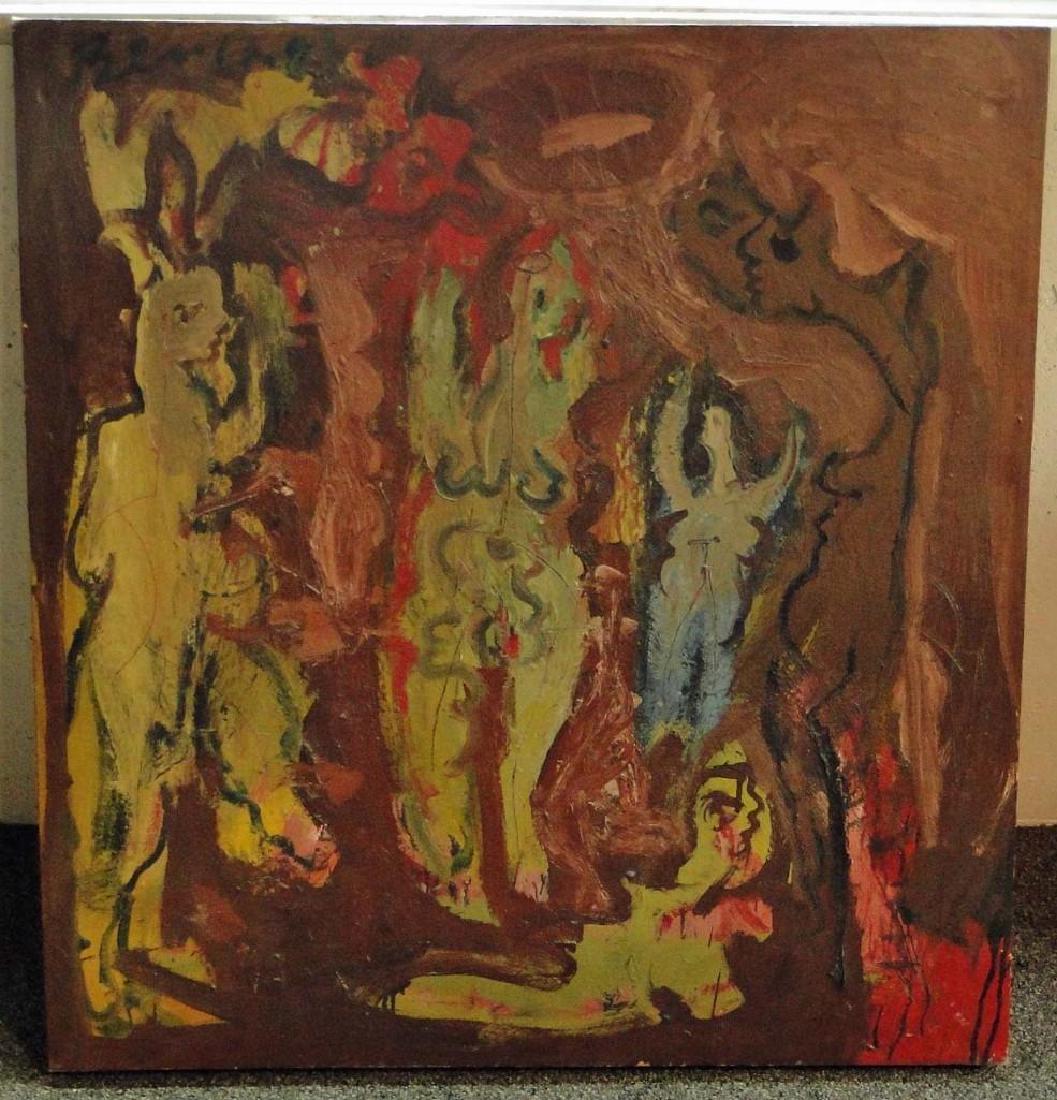 Adolf Benca Angels Oil on Canvas (1 of 2)