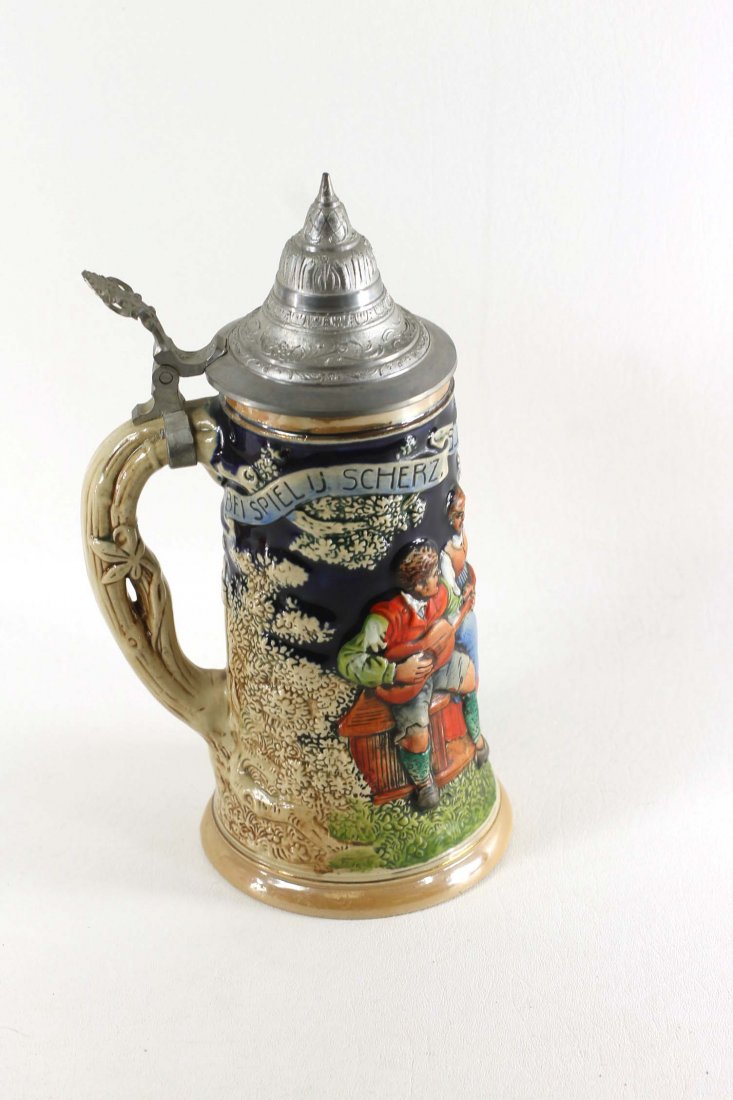 Vintage West German Beer Stein Tankard With Music Box (1 of 5)
