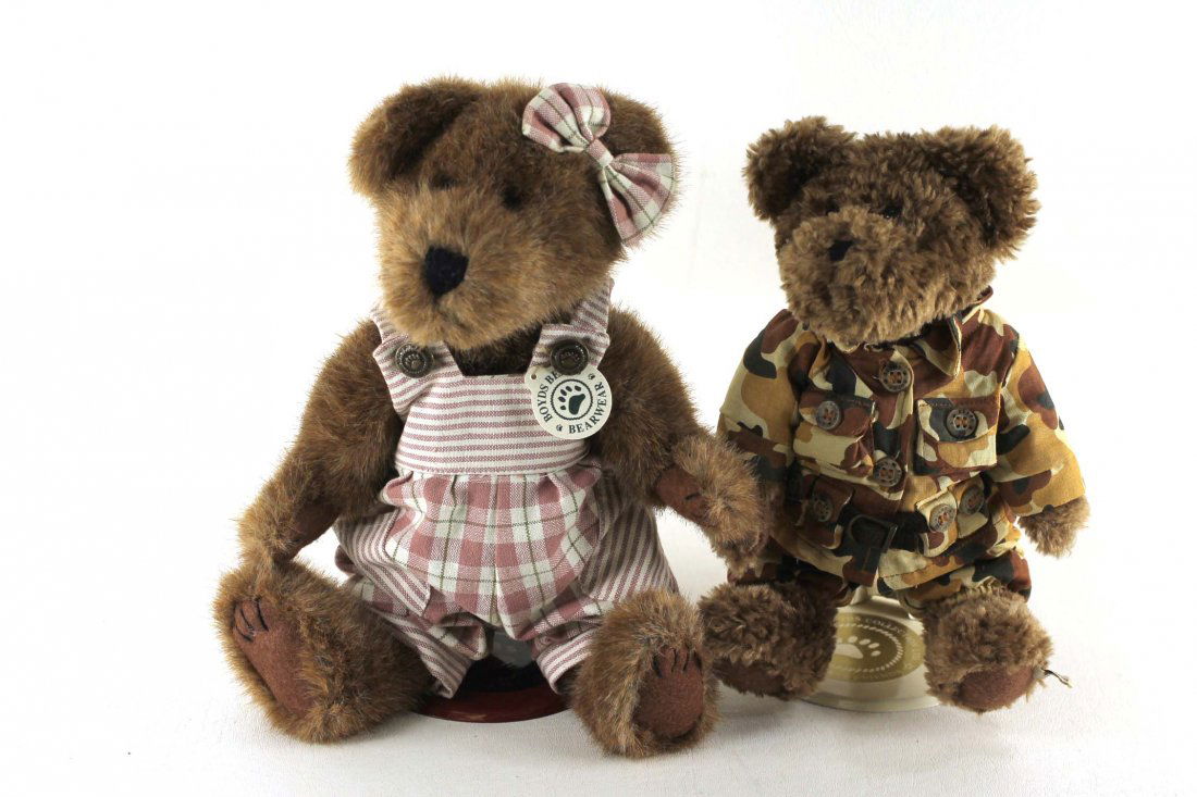 Lot of 2 Boyd's Bears Plush Animals (1 of 3)