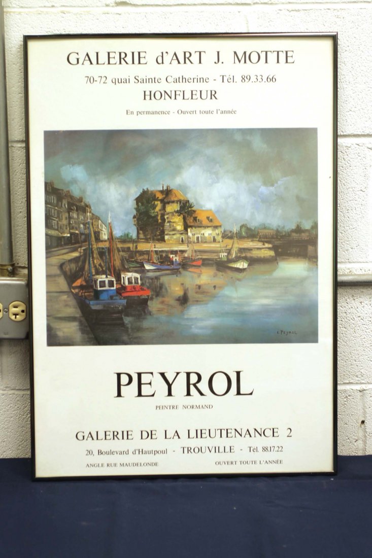 French Framed Print or Poster Galerie d'Art J. Motte Pe (1 of 2)