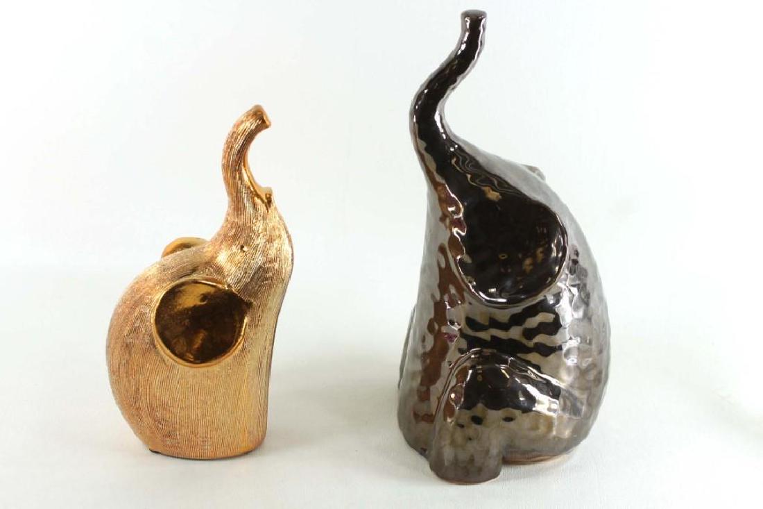 2 Collectible Ceramic Elephants (1 of 2)