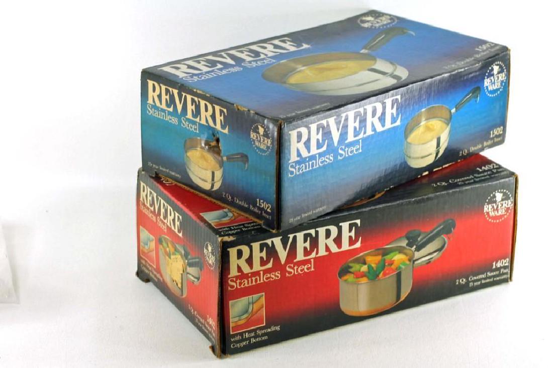 Revere Stainless Steel Double Boiler and 2 Qt Saucepan (1 of 1)