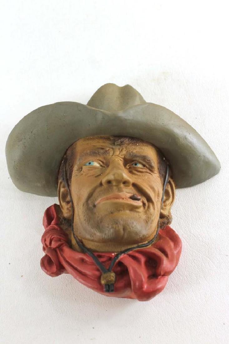 Bossons Chalkware Cowboy Head Vintage (1 of 2)