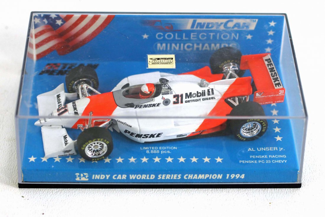 Al Unser Jr. Minichamps 1:43 Scale Die Cast Car: Al Unser Jr. Minichamps 1:43 Scale Penske Mobile Die Cast Car New in Package