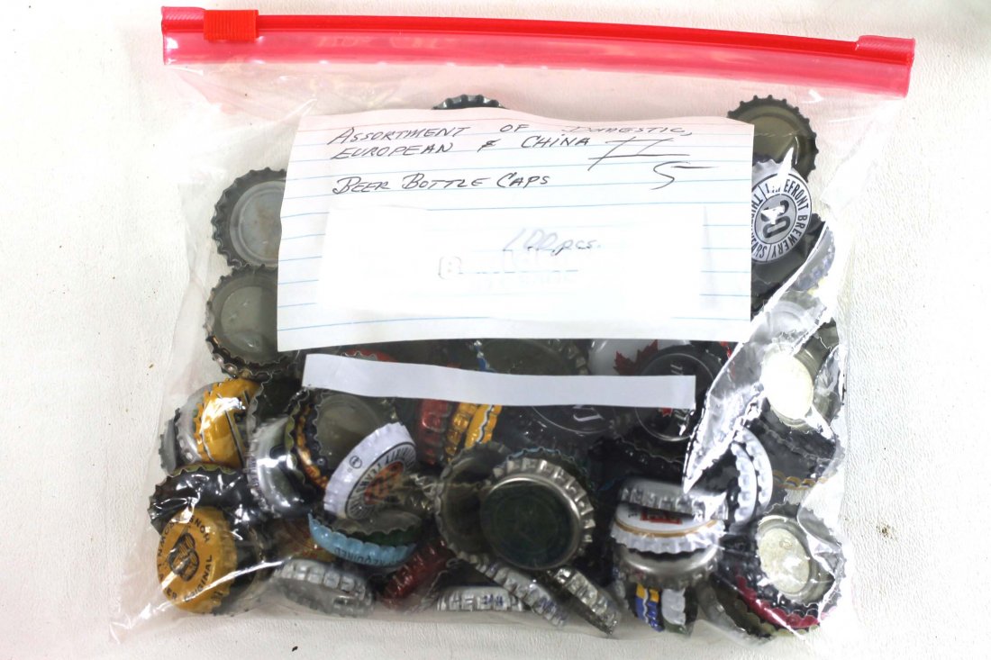 Assorted Beer Bottle Caps, Domestic, European, and Chin: Assorted Beer Bottle Caps, Domestic, European, and China