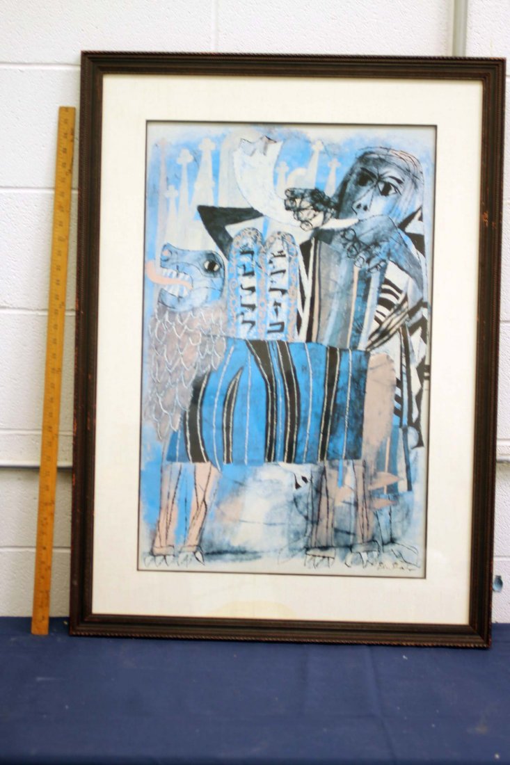 Ben Shahm Framed and Matted Offset Lithograph (1 of 4)