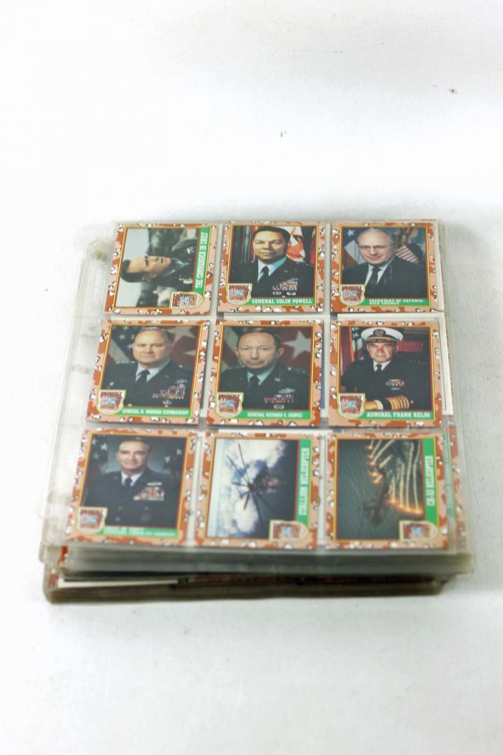 Lot of Mostly Desert Storm Military Trading Cards: Lot of Mostly Desert Storm Collectible Military Trading Cards