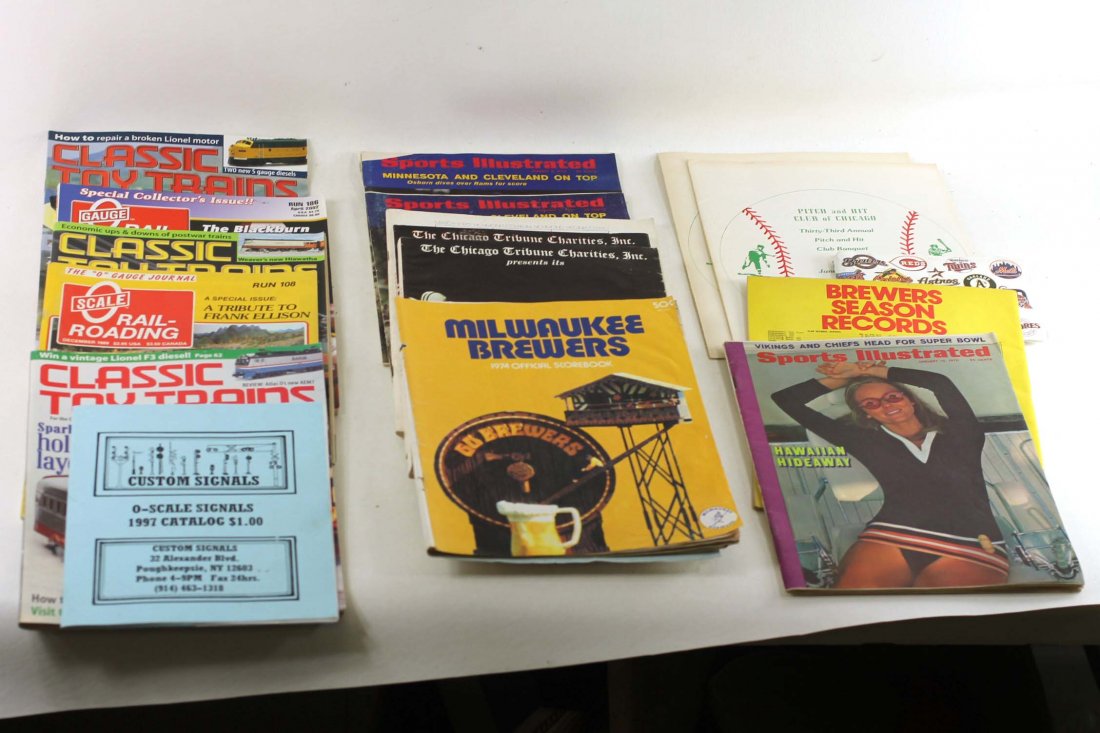 Lot of Magazines incl Classic Toy Trains, Sports Illust: Lot of Magazines incl Classic Toy Trains, Sports Illustrated, Etc
