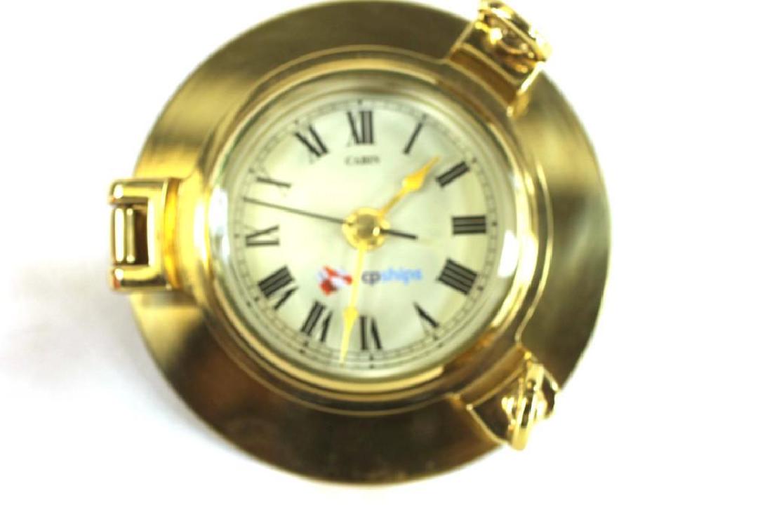 CP Ships Small Brass Porthole Clock Nautical Decor (1 of 2)
