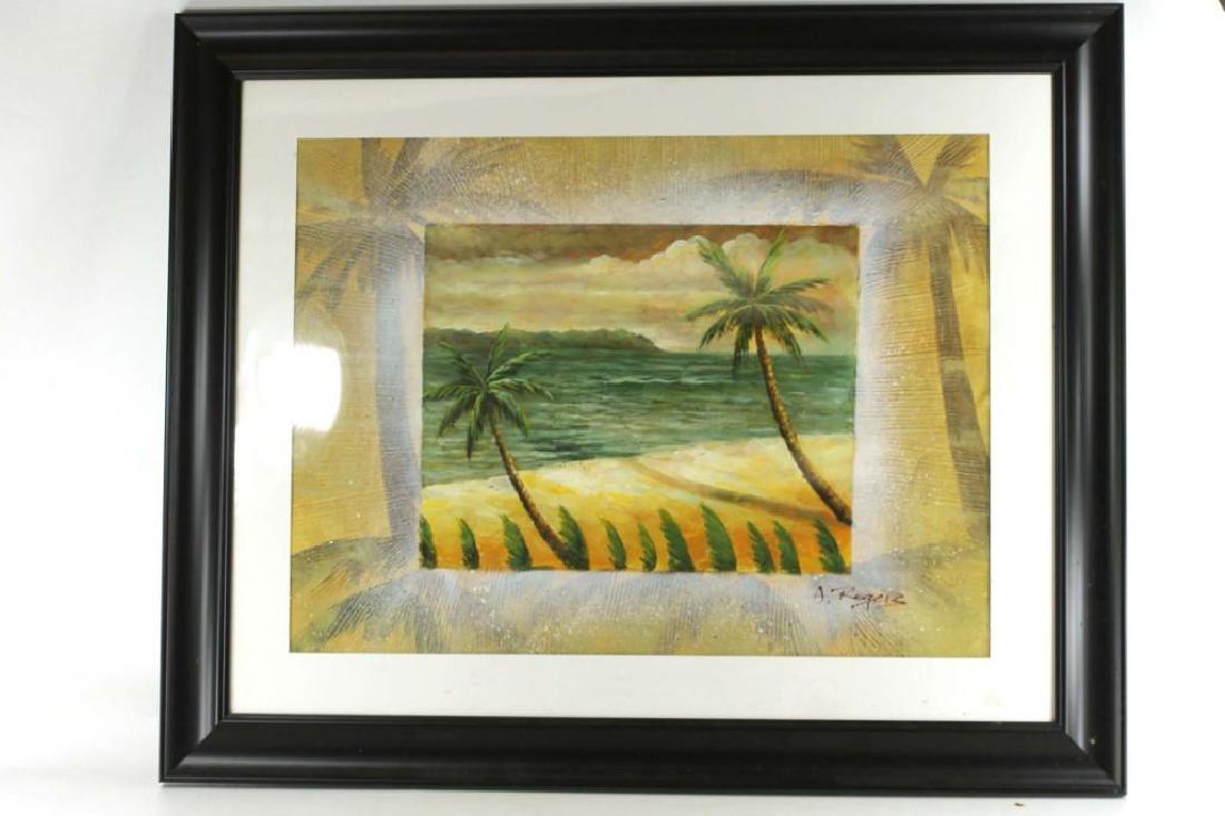 Framed and Matted Tropical Art Print (1 of 1)