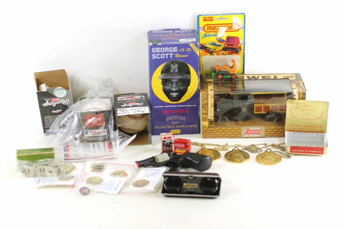 Lot of Misc Smalls incl George Scott Bobblehead , Jewel (1 of 5)