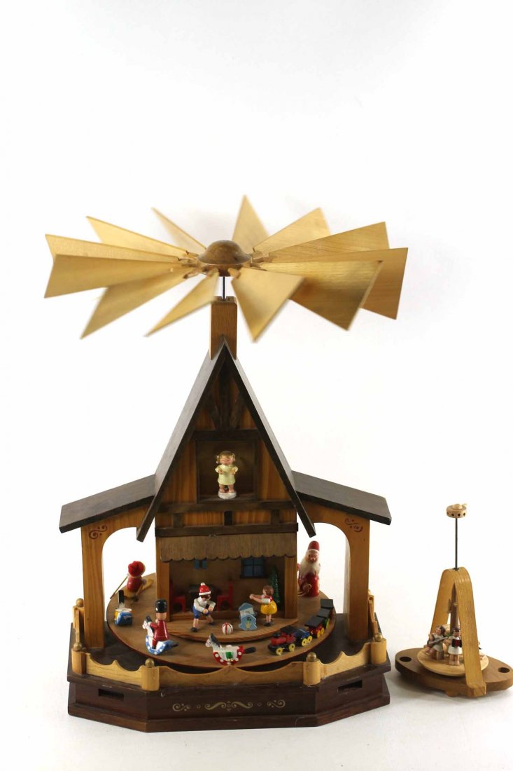 Vintage Christmas Carousel or Windmill Made in East Ger (1 of 5)