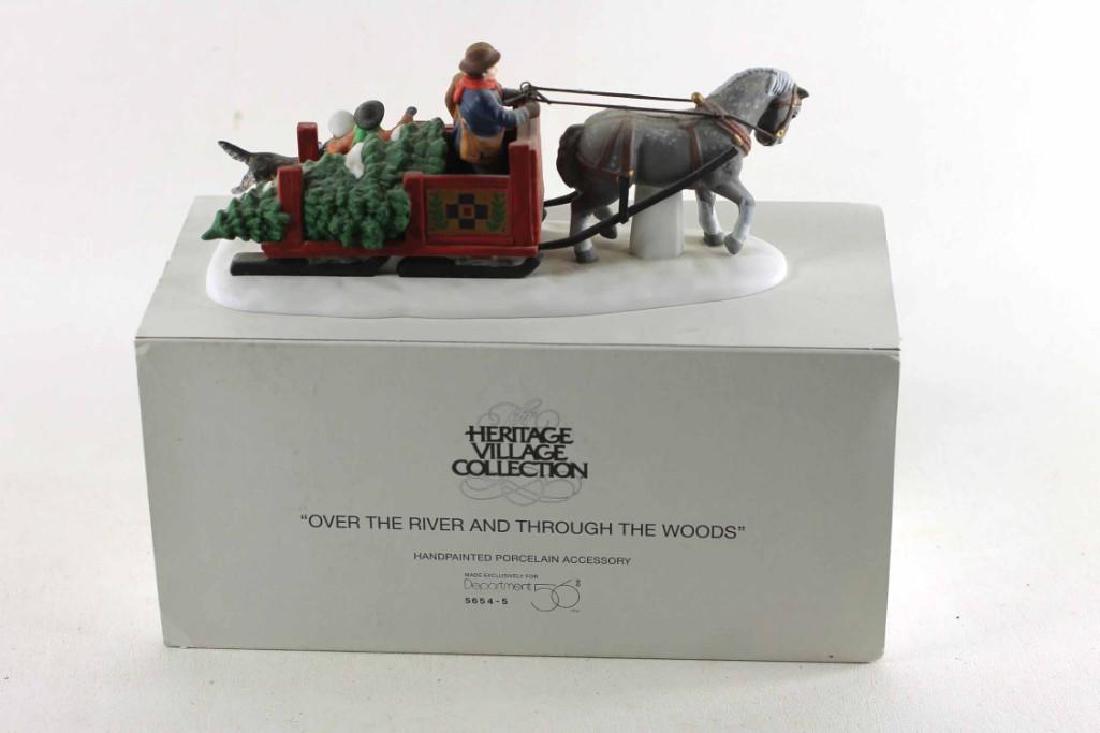 Dept 56 Over the River and Through The Woods: Heritage Village Collection Porcelain Christmas Village Accessory with original box