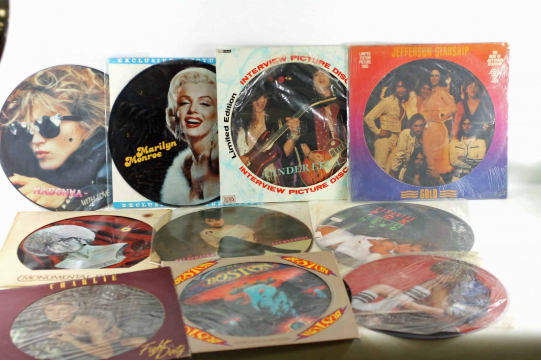 Lot of 10 Picture Discs Vinyl Records 33 RPM LPs (1 of 4)