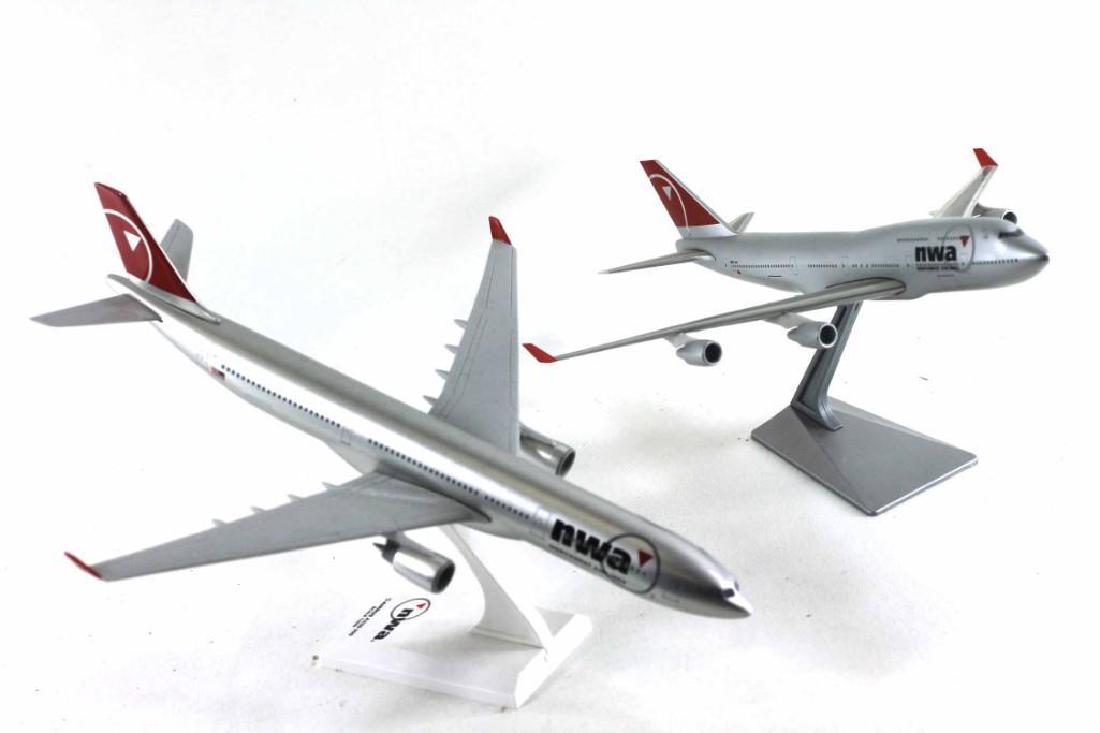 Lot of 2 NWA Northwest Airlines Model Airplanes (1 of 2)