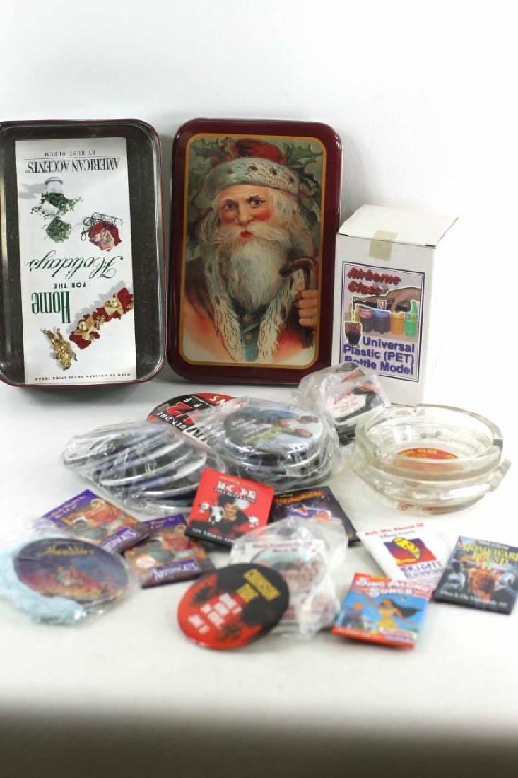 Vintage and Collectible Lot incl Buttons , Ashtrays , (1 of 3)