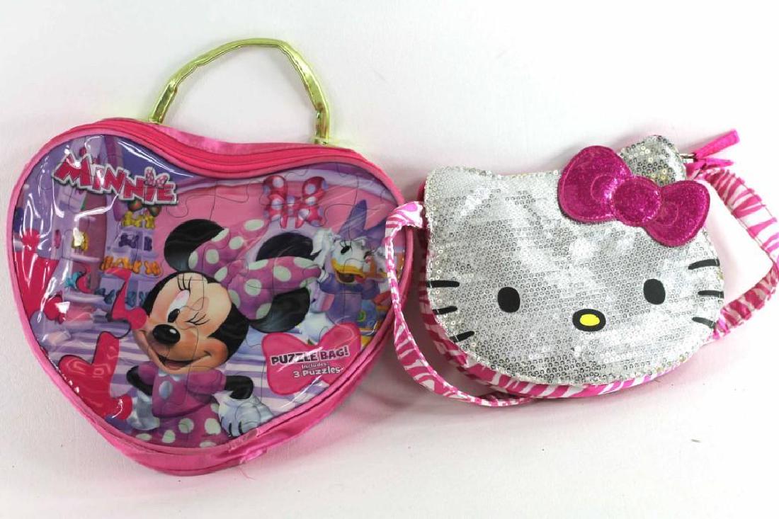 Hello Kitty Purse and Minnie Mouse Puzzle Bag: Hello Kitty Purse and Minnie Mouse Puzzle Bag