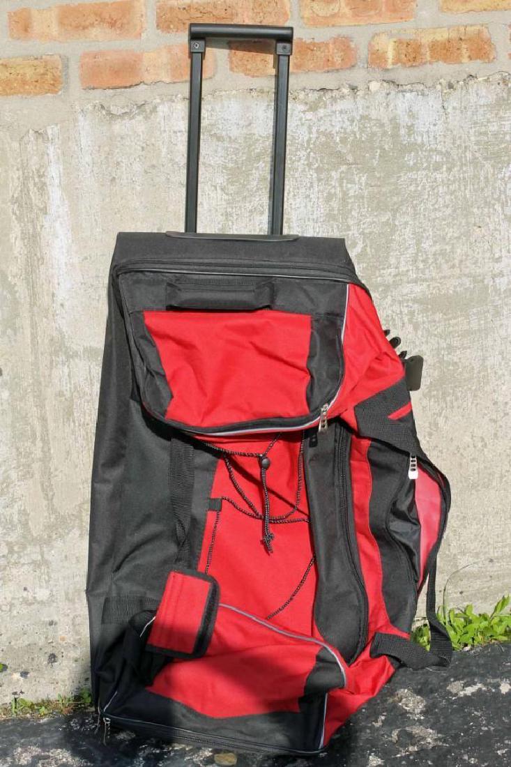 Large Red Rolling Duffle Bag (1 of 2)
