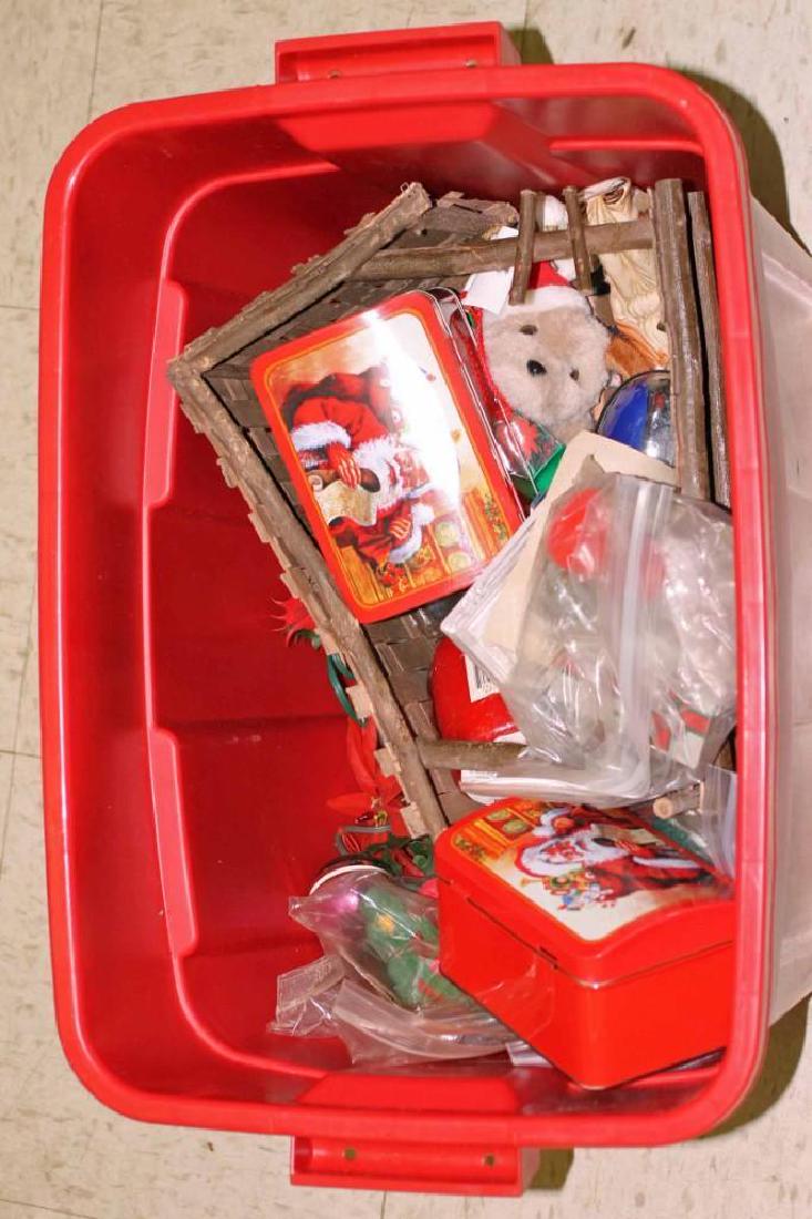 Tub Of Christmas Decorations: Tub Of Christmas Decorations