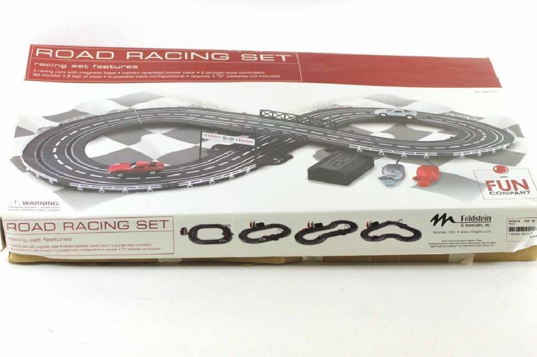 Feldstein Road Racing Set Figure 8 Toy Car Track: We have not checked to see if this set is complete, but you get everything shown