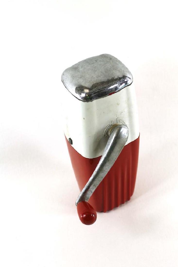 Vintage Red Ice-O-Mat Hand Crank Ice Crusher (1 of 4)