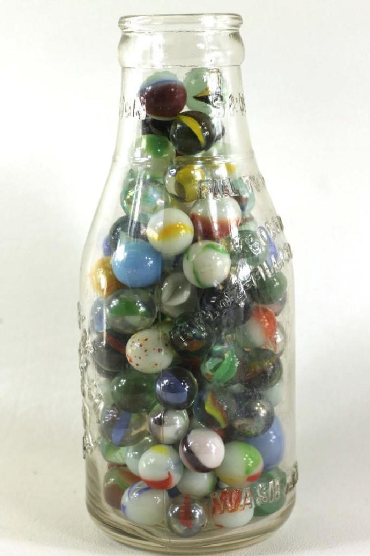 Vintage Dairy Drink Co Milk Bottle Filled with Vintage (1 of 2)