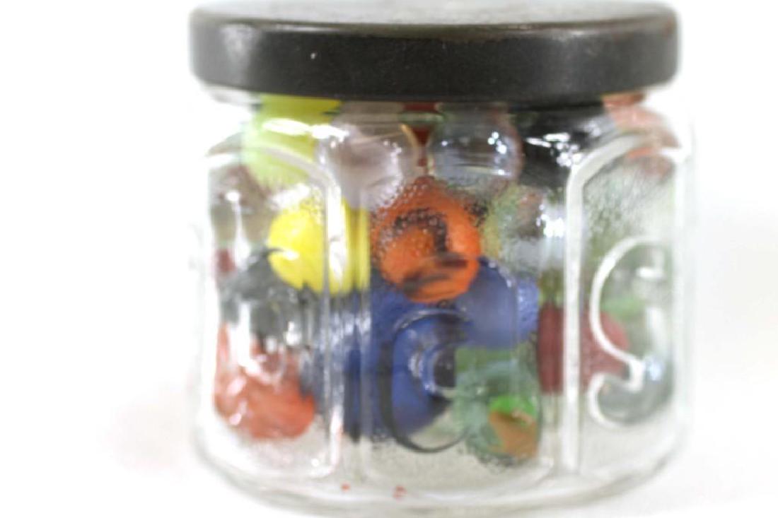 Vintage Jar of Vintage Marbles: Jar of vintage marbles