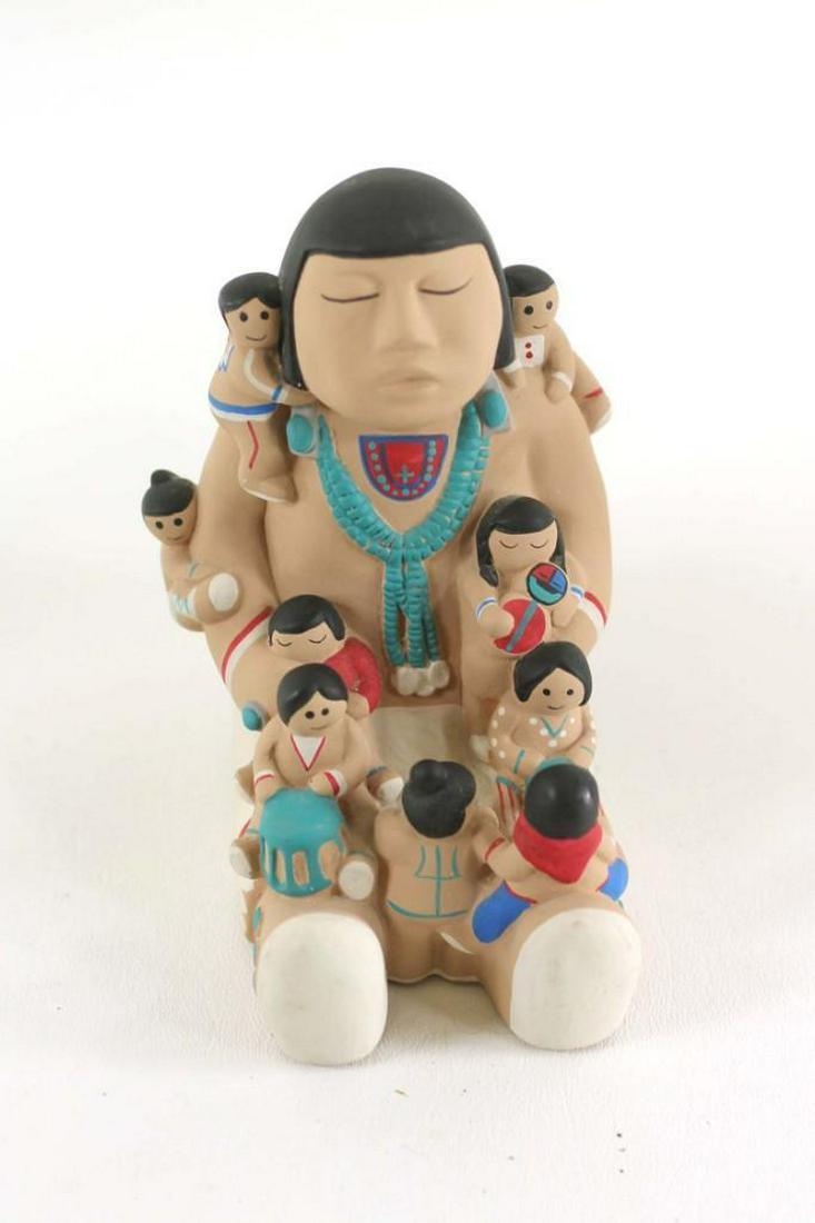 Vintage Cleo Teissedre Arizona Pottery Storyteller and (1 of 3)