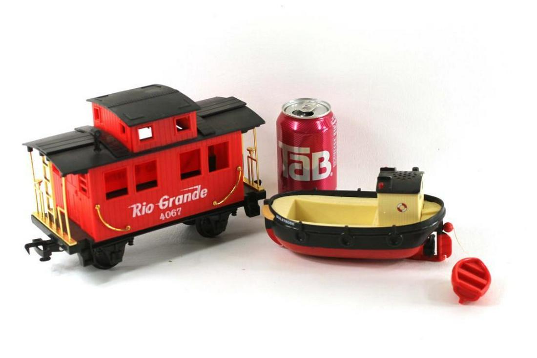 Rio Grande Train Car and a Toy Boat (1 of 2)
