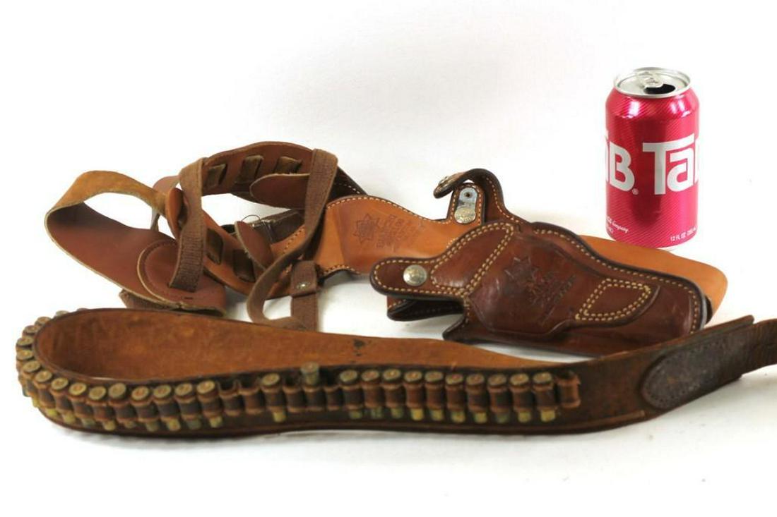 Brown Leather Holster Belt (1 of 3)