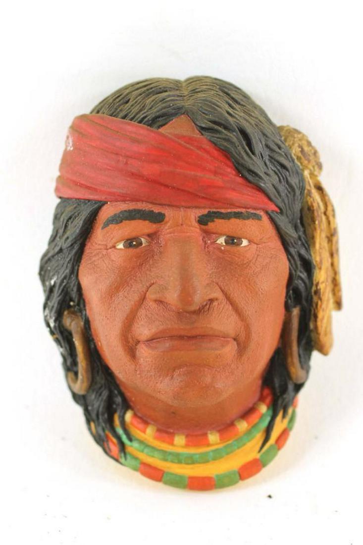 Native American Chalkware Head Wall Decor (1 of 1)