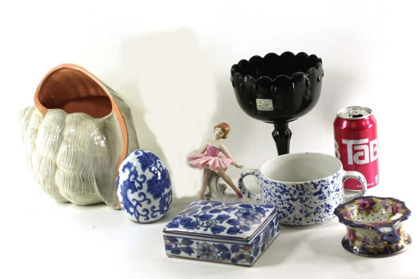 Lot of Vintage China, Ceramic, Black Milk Glass, and a (1 of 1)