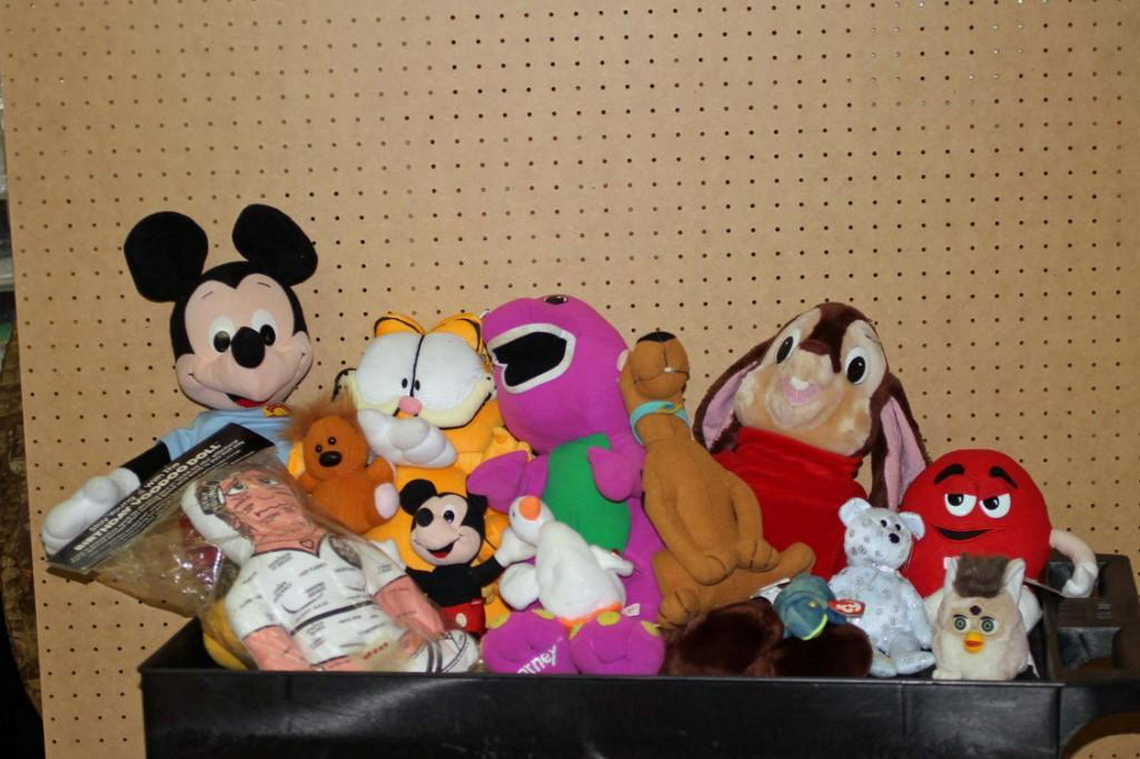 Lot of Plush Animals incl Mickey Mouse, Garfield, (1 of 1)
